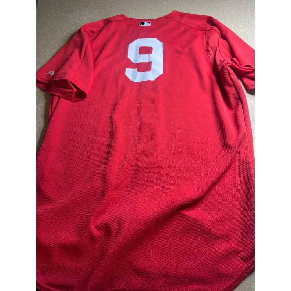 Majestic St Louis Cardinals MLB Authentic Red Jersey Mens 48 Number 9 Baseball - Picture 3 of 7